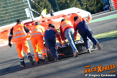 Cor Euser viel gewoon letterlijk stil in de busstop chicane